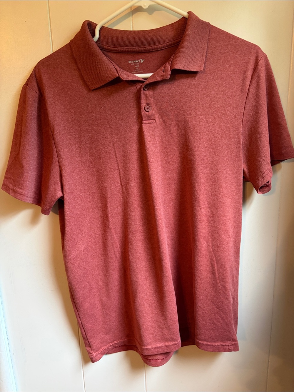 Old Navy Men’s Heathered Brick Red Polo